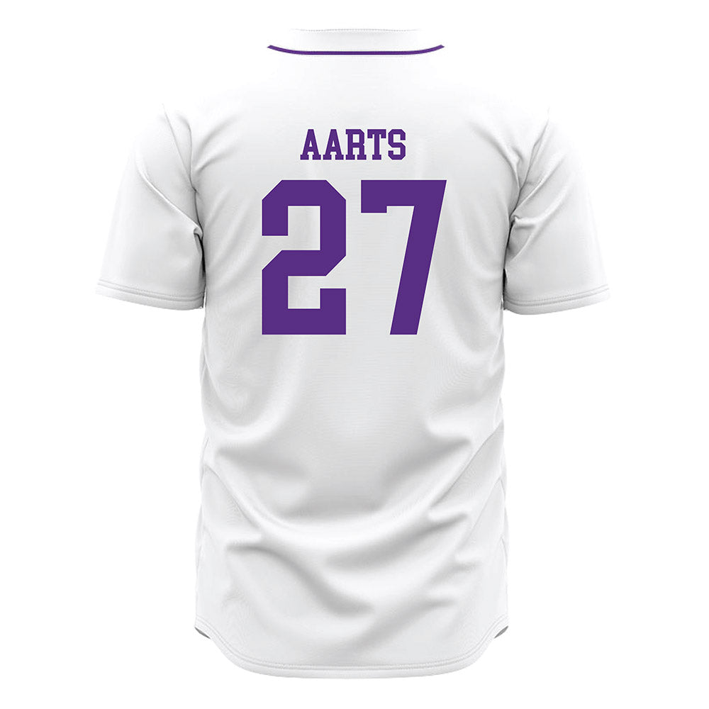 NU - NCAA Baseball : Carter Aarts - White Jersey-1