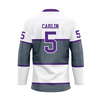 NU - NCAA Men's Ice Hockey : Noah Carlin - Hockey Jersey-1