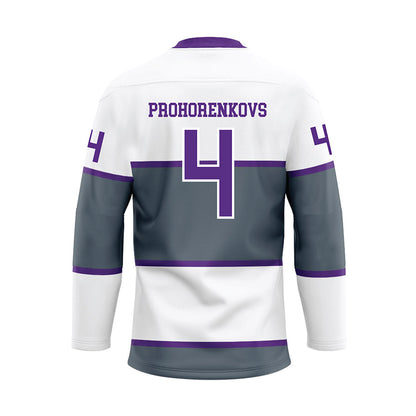NU - NCAA Men's Ice Hockey : Glebs Prohorenkovs - Hockey Jersey-1