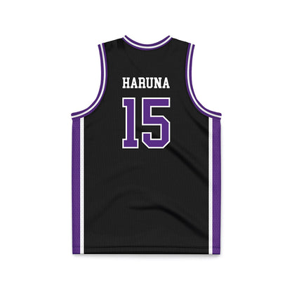 NU - NCAA Women's Basketball : Kenedie Haruna - Black Basketball Jersey-1