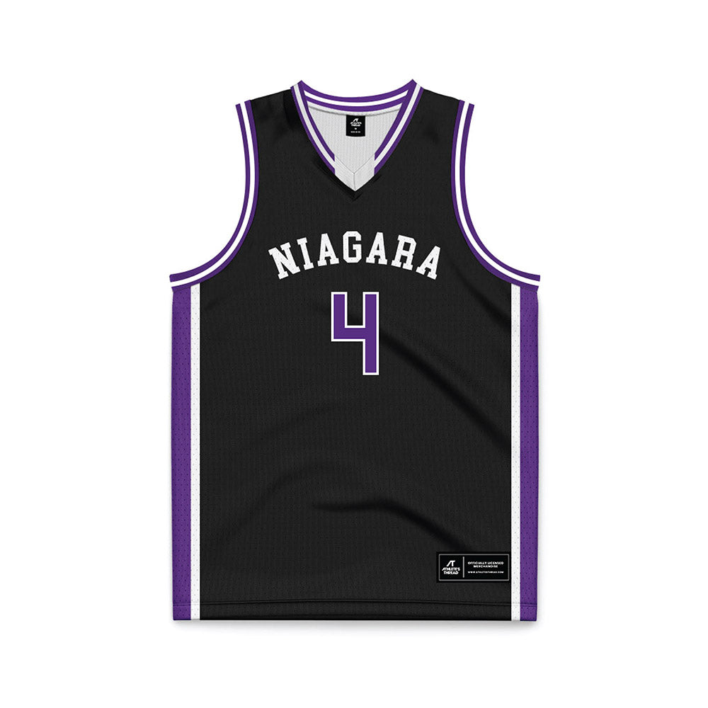 NU - NCAA Women's Basketball : Tyasia Freeman - Black Basketball Jersey-0