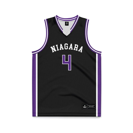 NU - NCAA Women's Basketball : Tyasia Freeman - Black Basketball Jersey-0