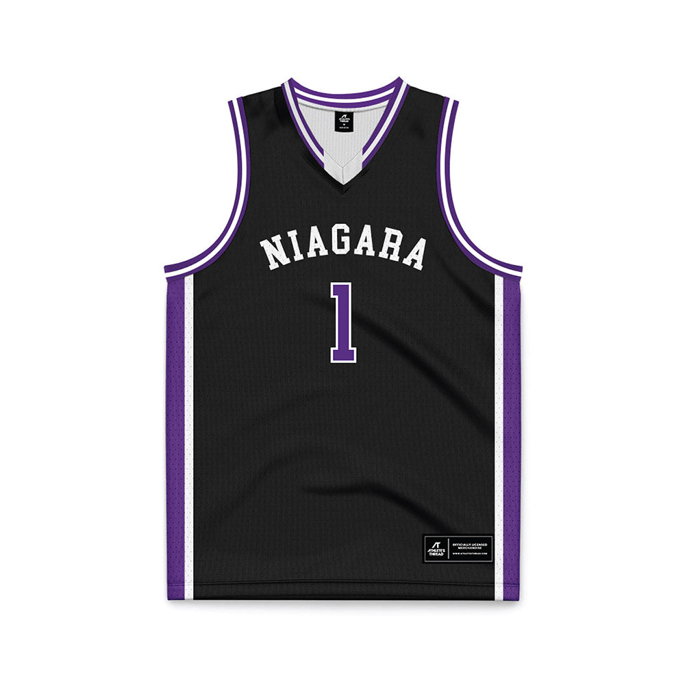 NU - NCAA Women's Basketball : Chasity Wilson - Black Basketball Jersey-0