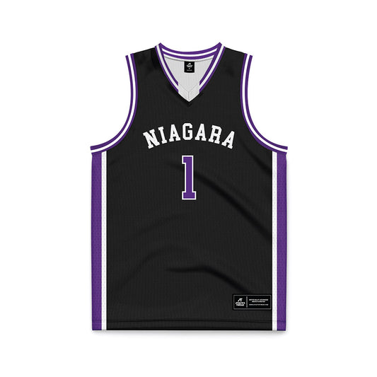 NU - NCAA Women's Basketball : Chasity Wilson - Black Basketball Jersey-0