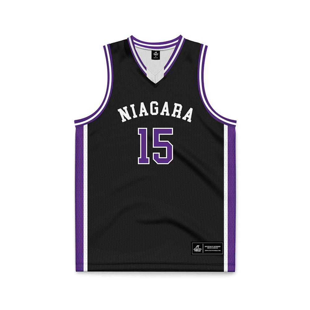 NU - NCAA Women's Basketball : Kenedie Haruna - Black Basketball Jersey-0