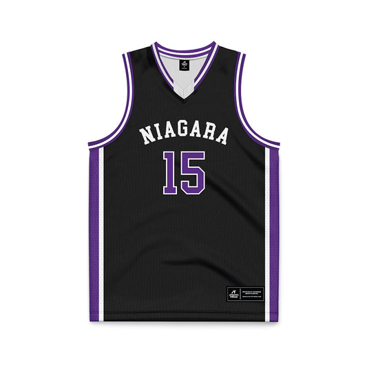 NU - NCAA Women's Basketball : Kenedie Haruna - Black Basketball Jersey-0