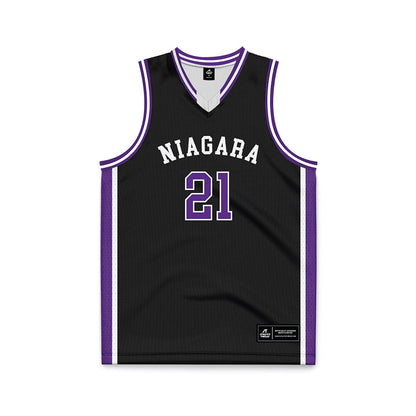 NU - NCAA Women's Basketball : Jisca Bila - Black Basketball Jersey-0