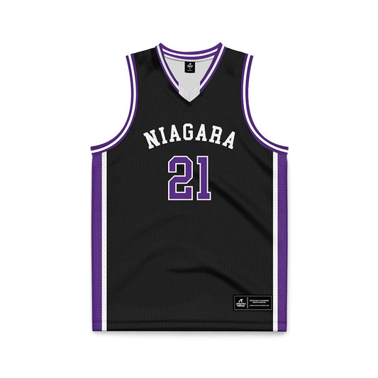 NU - NCAA Women's Basketball : Jisca Bila - Black Basketball Jersey-0