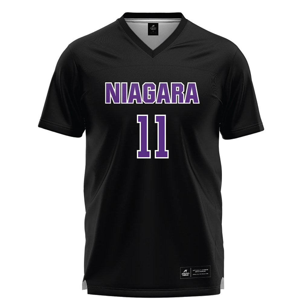 NU - NCAA Women's Lacrosse : Bianca McGrayne - Black Lacrosse Jersey -0