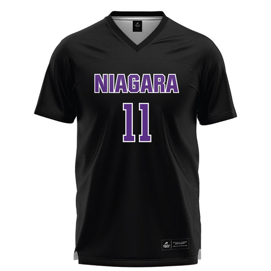 NU - NCAA Women's Lacrosse : Bianca McGrayne - Black Lacrosse Jersey -0
