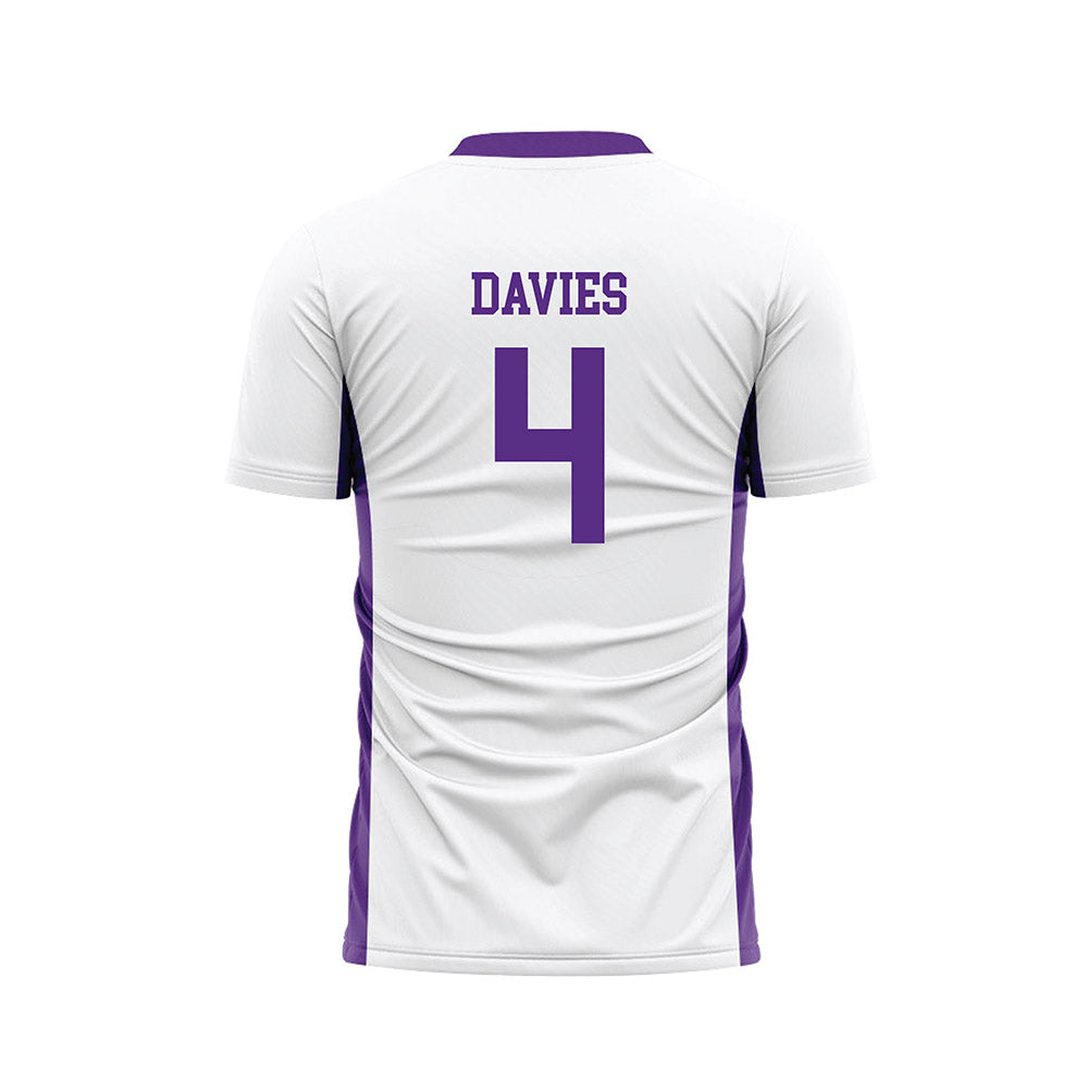 NU - NCAA Women's Soccer : Billie Davies - White Soccer Jersey-1