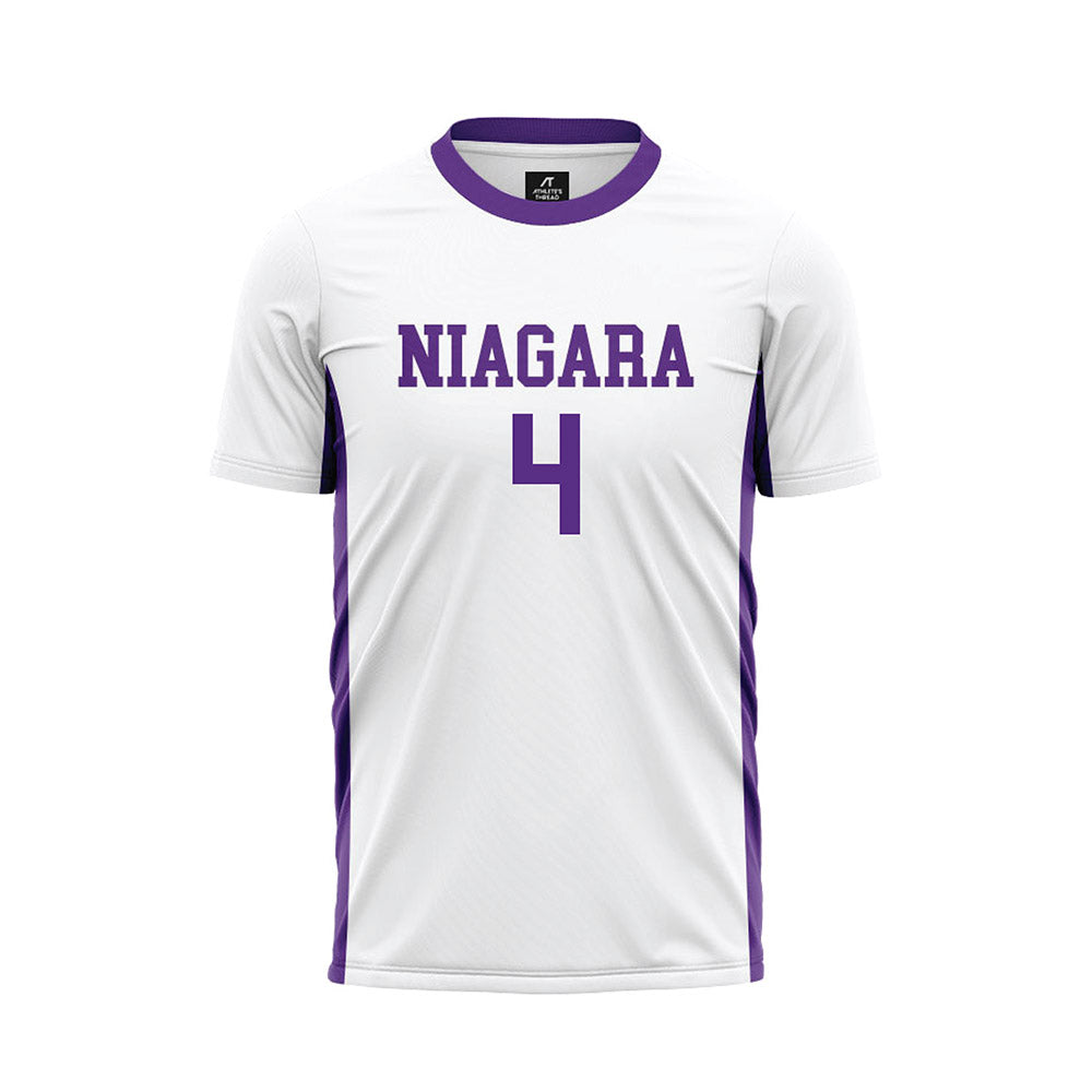 NU - NCAA Women's Soccer : Billie Davies - White Soccer Jersey-0