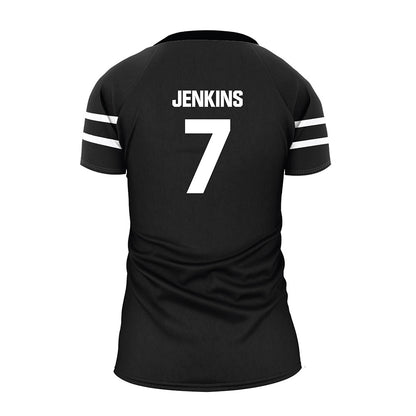 NU - NCAA Women's Volleyball : Taylor Jenkins - Black Volleyball Jersey-1