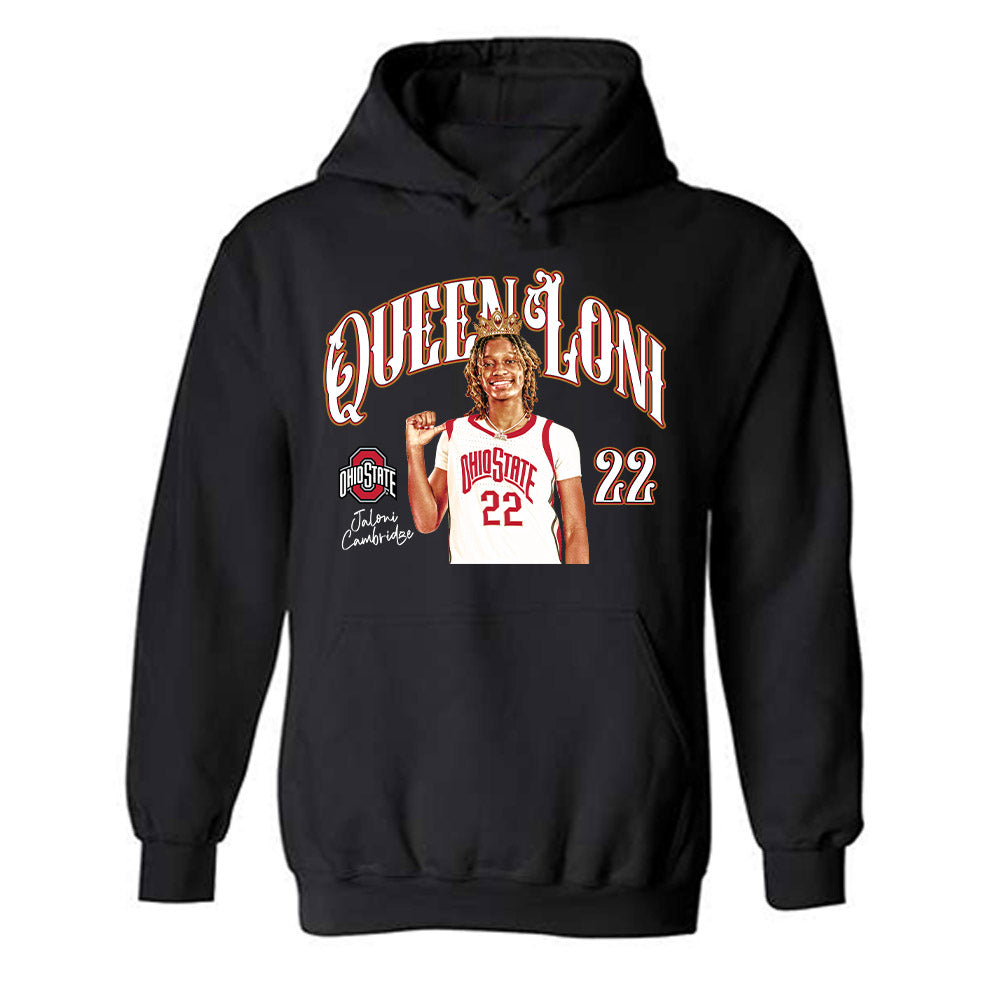 Ohio State - NCAA Women's Basketball : Jaloni Cambridge - Hooded Sweatshirt-0