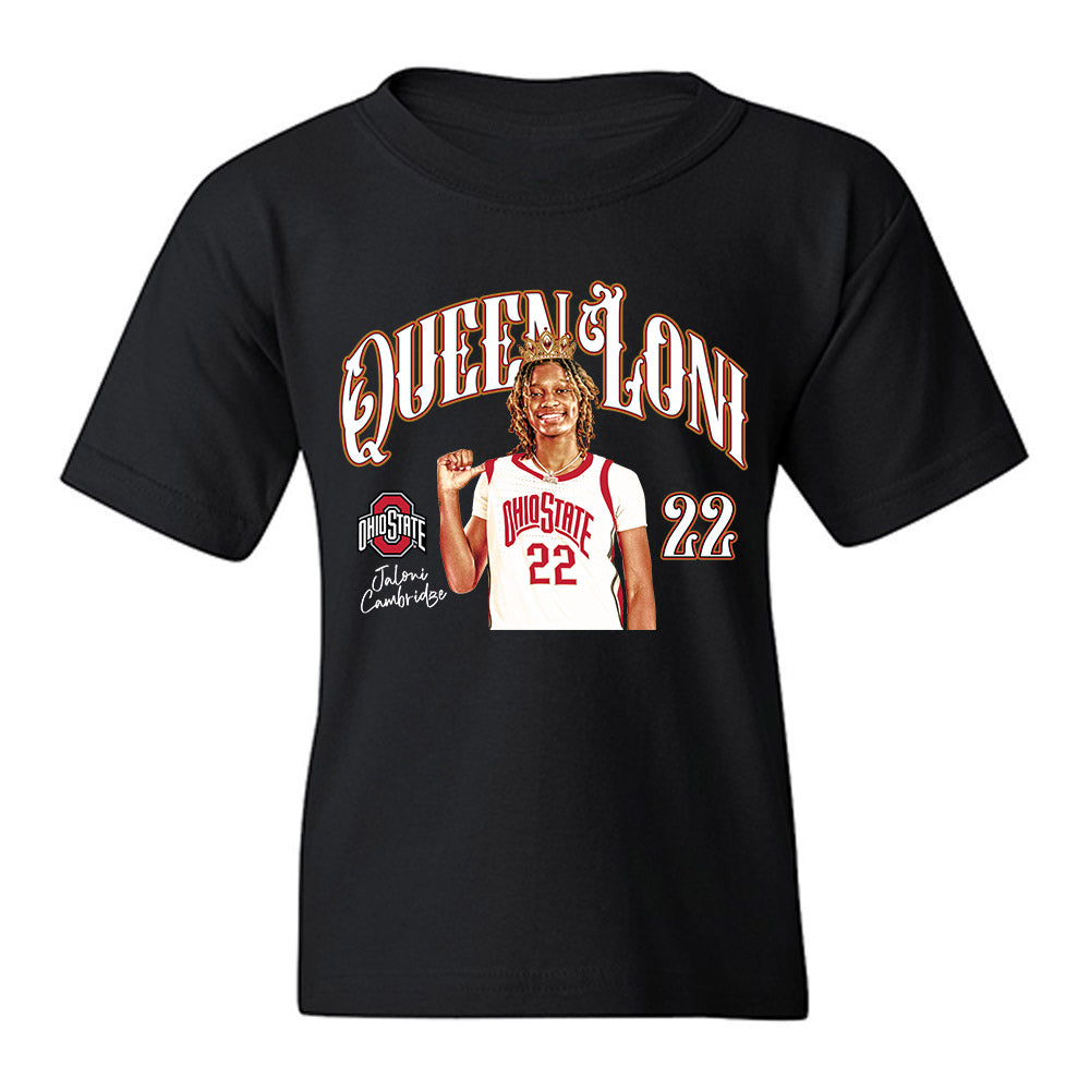 Ohio State - NCAA Women's Basketball : Jaloni Cambridge - Youth T-Shirt-0