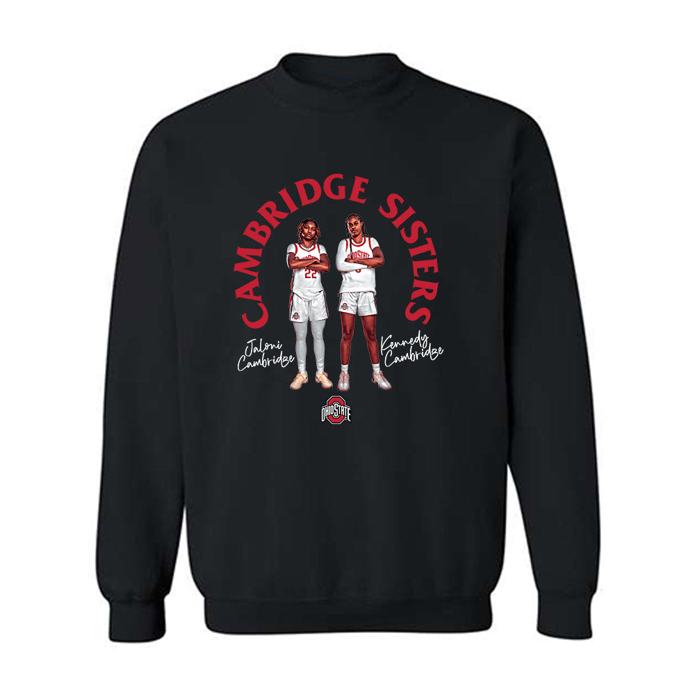 Ohio State - NCAA Women's Basketball : Jaloni Cambridge - Crewneck Sweatshirt-0