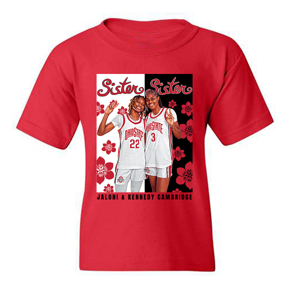 Ohio State - NCAA Women's Basketball : Jaloni Cambridge - Youth T-Shirt-0