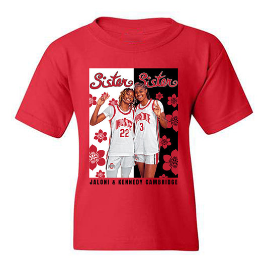 Ohio State - NCAA Women's Basketball : Jaloni Cambridge - Youth T-Shirt-0