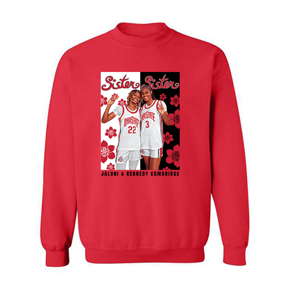 Ohio State - NCAA Women's Basketball : Jaloni Cambridge - Crewneck Sweatshirt-0