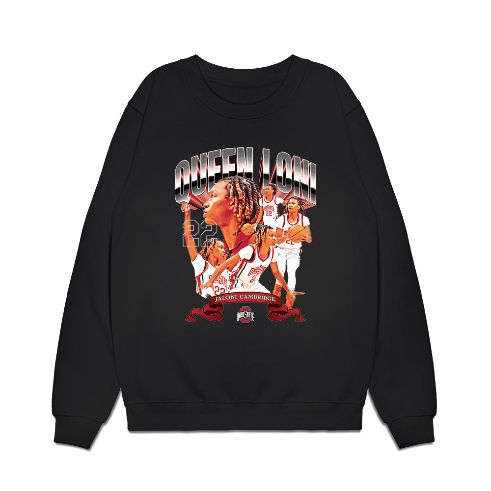 Ohio State - NCAA Women's Basketball : Jaloni Cambridge - Collage Premium Crewneck Sweatshirt-0