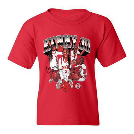Ohio State - NCAA Women's Basketball : Kennedy Cambridge - Youth T-Shirt-0
