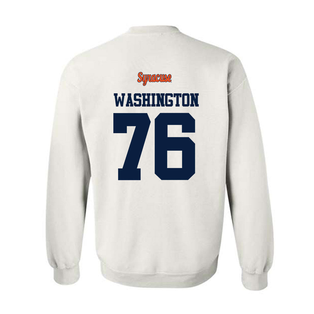 Syracuse - NCAA Football : Byron Washington - Classic Shersey Crewneck Sweatshirt-1