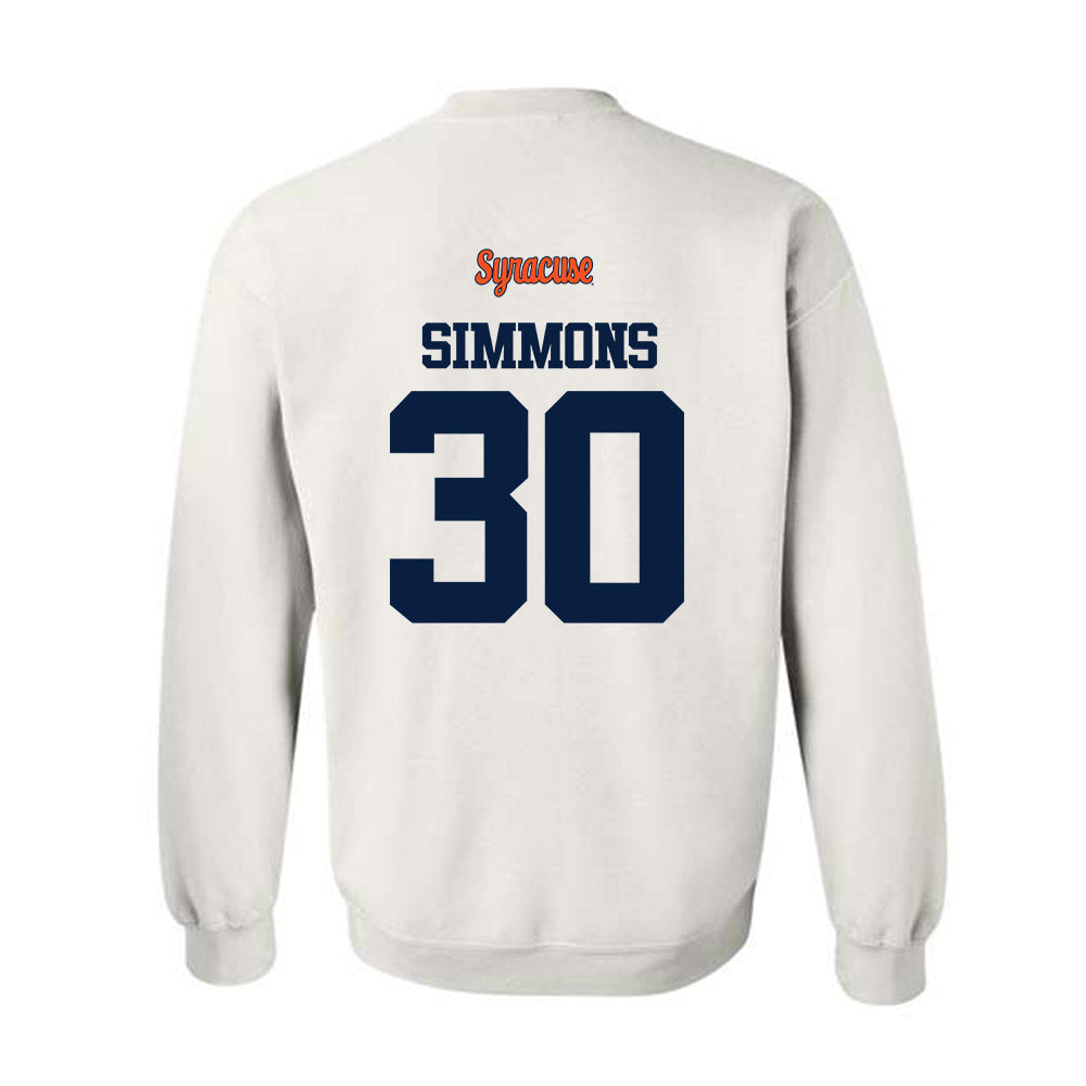 Syracuse - NCAA Football : Chase Simmons - Classic Shersey Crewneck Sweatshirt-1