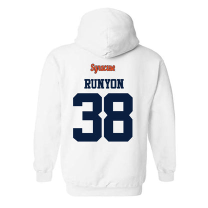 Syracuse - NCAA Football : Max Runyon - Classic Shersey Hooded Sweatshirt-1