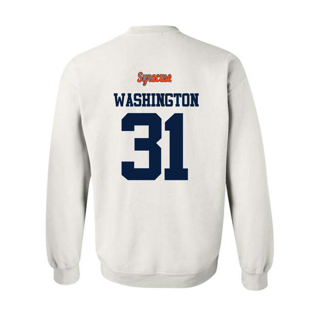 Syracuse - NCAA Football : Marcus Washington - Classic Shersey Crewneck Sweatshirt-1