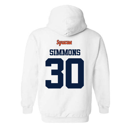 Syracuse - NCAA Football : Chase Simmons - Classic Shersey Hooded Sweatshirt-1
