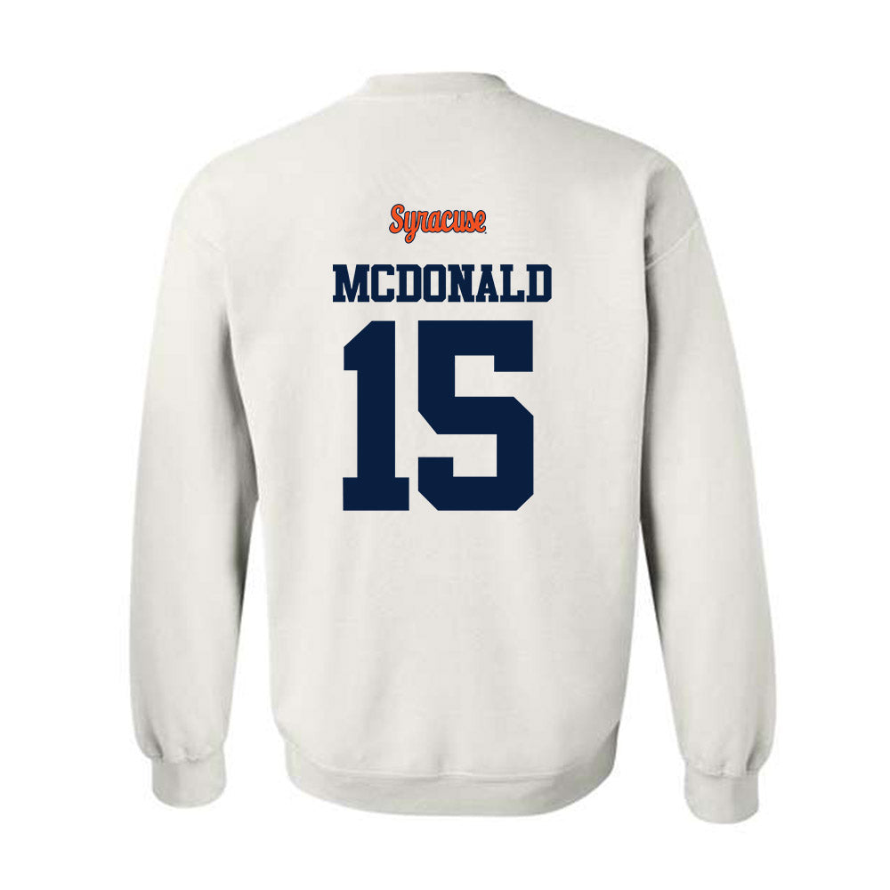 Syracuse - NCAA Football : Derek McDonald - Classic Shersey Crewneck Sweatshirt-1