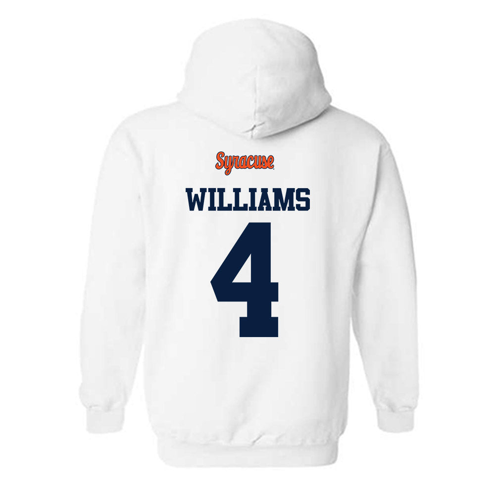 Syracuse - NCAA Football : Jakhari Williams - Classic Shersey Hooded Sweatshirt-1