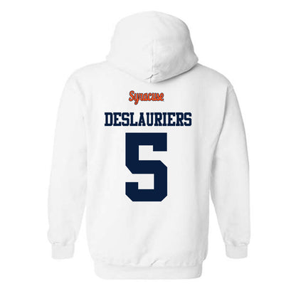 Syracuse - NCAA Football : Antoine Deslauriers - Classic Shersey Hooded Sweatshirt-1
