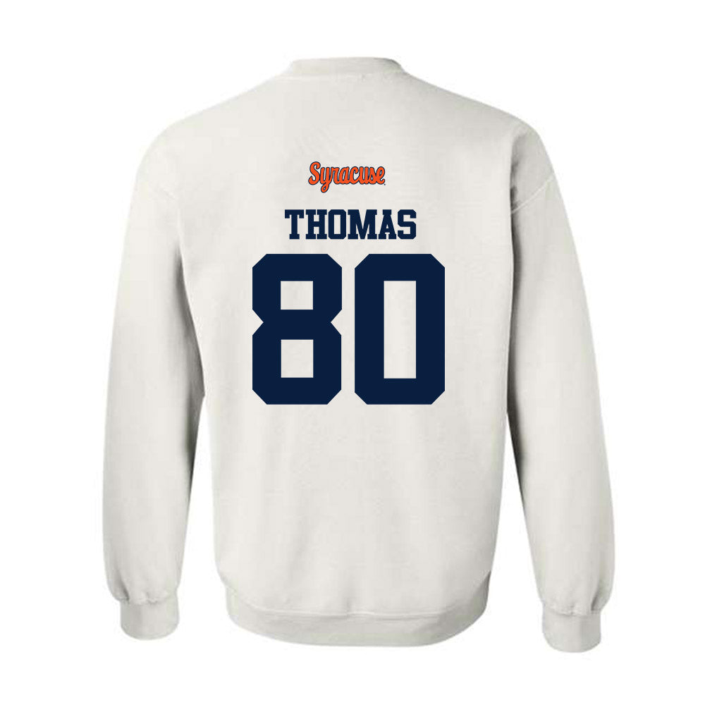 Syracuse - NCAA Football : Ja'Meer Thomas - Classic Shersey Crewneck Sweatshirt-1