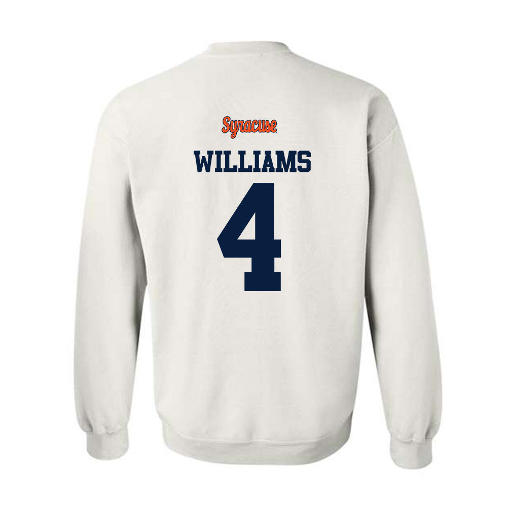 Syracuse - NCAA Football : Jakhari Williams - Classic Shersey Crewneck Sweatshirt-1