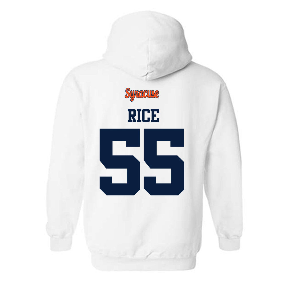 Syracuse - NCAA Football : Zach Rice - Classic Shersey Hooded Sweatshirt-1