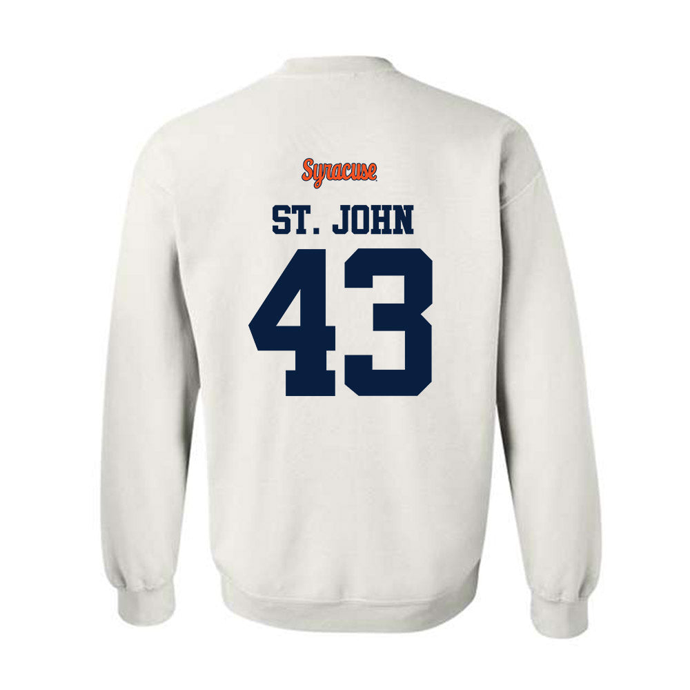 Syracuse - NCAA Football : Garvin St. John - Classic Shersey Crewneck Sweatshirt-1