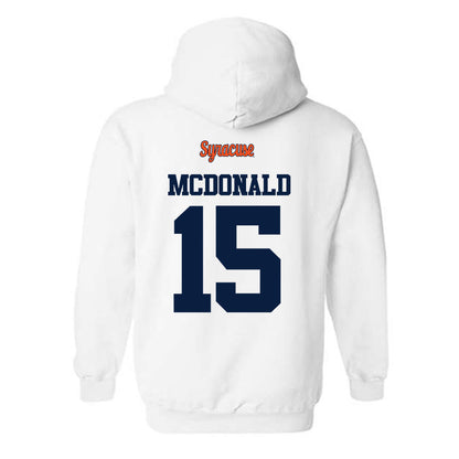 Syracuse - NCAA Football : Derek McDonald - Classic Shersey Hooded Sweatshirt-1