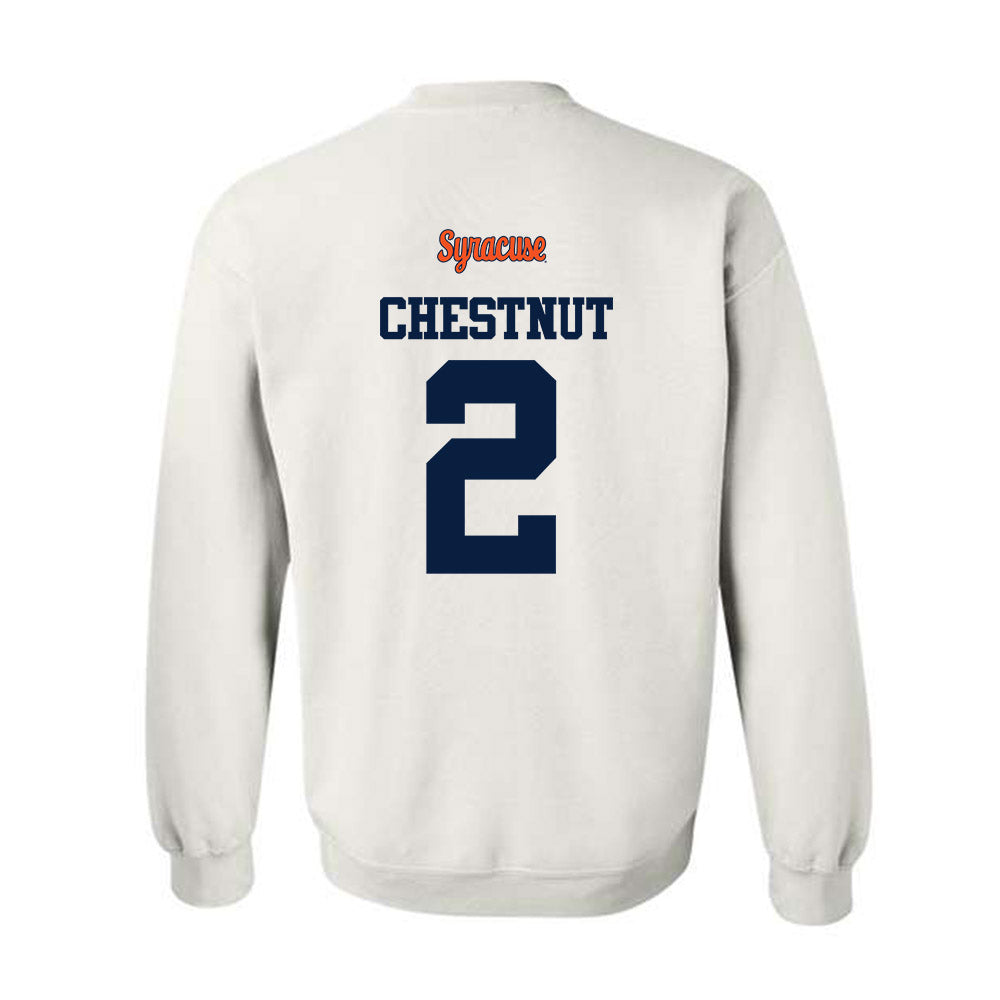 Syracuse - NCAA Football : Duce Chestnut - Classic Shersey Crewneck Sweatshirt-1