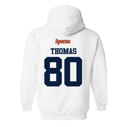 Syracuse - NCAA Football : Ja'Meer Thomas - Classic Shersey Hooded Sweatshirt-1