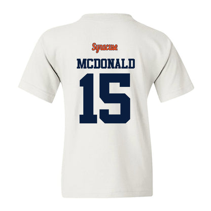 Syracuse - NCAA Football : Derek McDonald - Classic Shersey Youth T-Shirt-1
