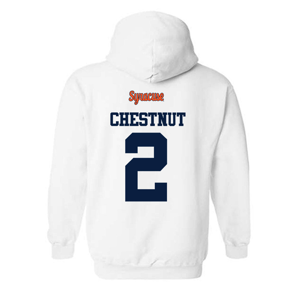 Syracuse - NCAA Football : Duce Chestnut - Classic Shersey Hooded Sweatshirt-1