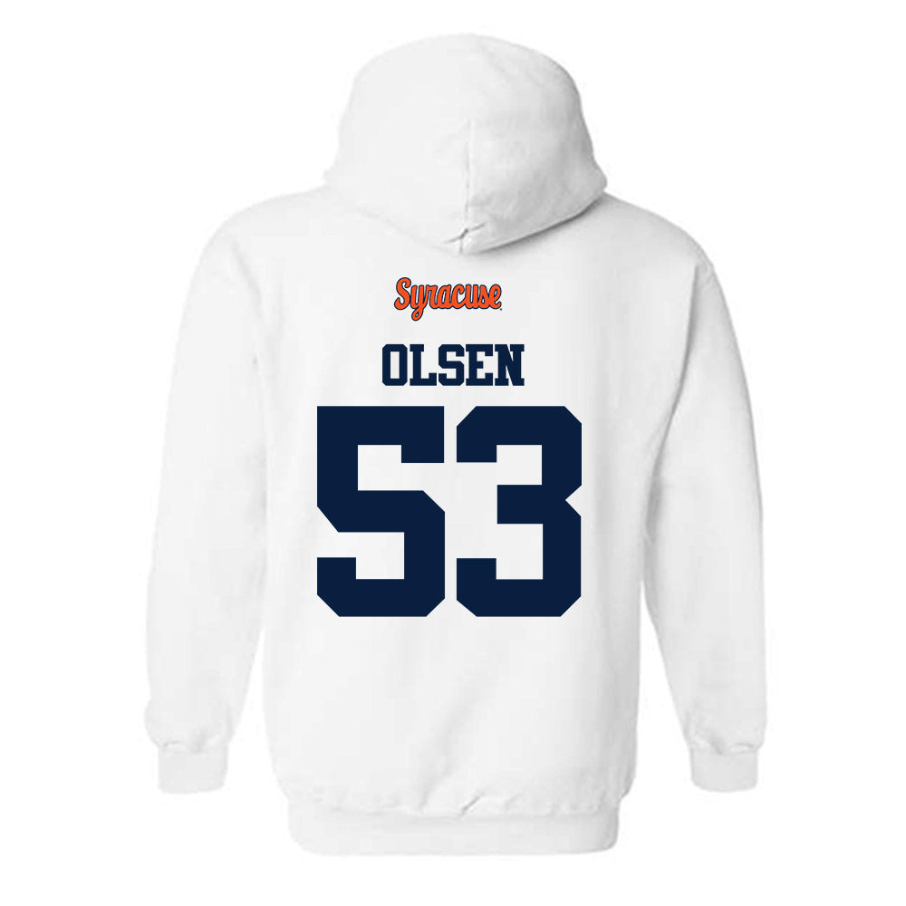Syracuse - NCAA Football : Ted Olsen - Classic Shersey Hooded Sweatshirt-1