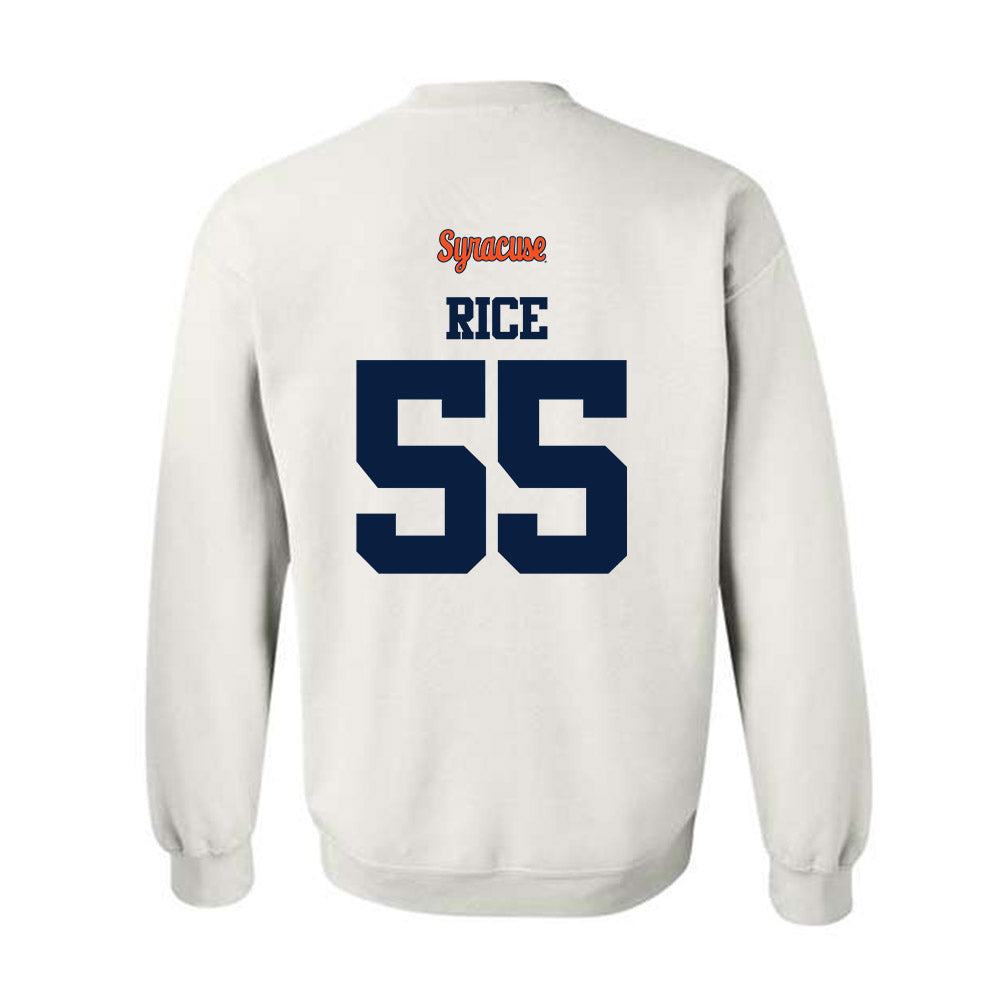 Syracuse - NCAA Football : Zach Rice - Classic Shersey Crewneck Sweatshirt-1