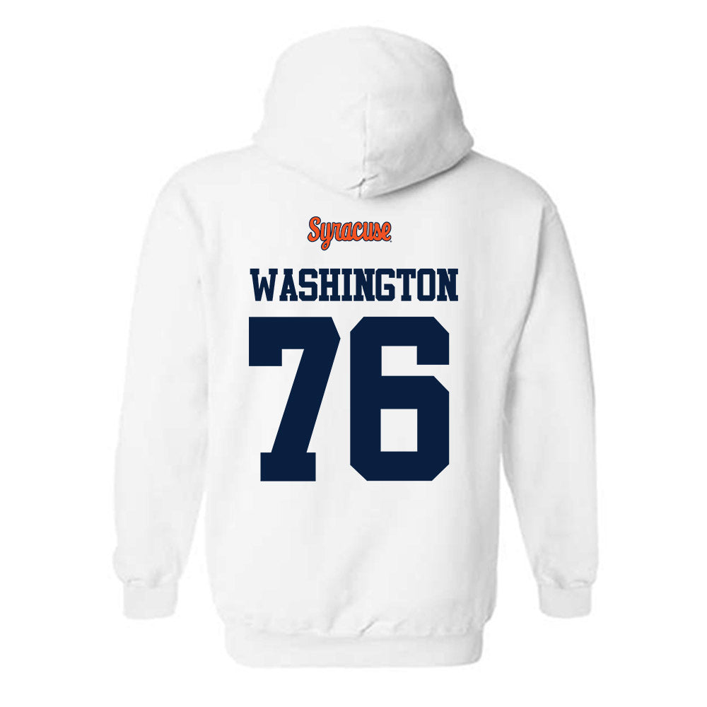 Syracuse - NCAA Football : Byron Washington - Classic Shersey Hooded Sweatshirt-1