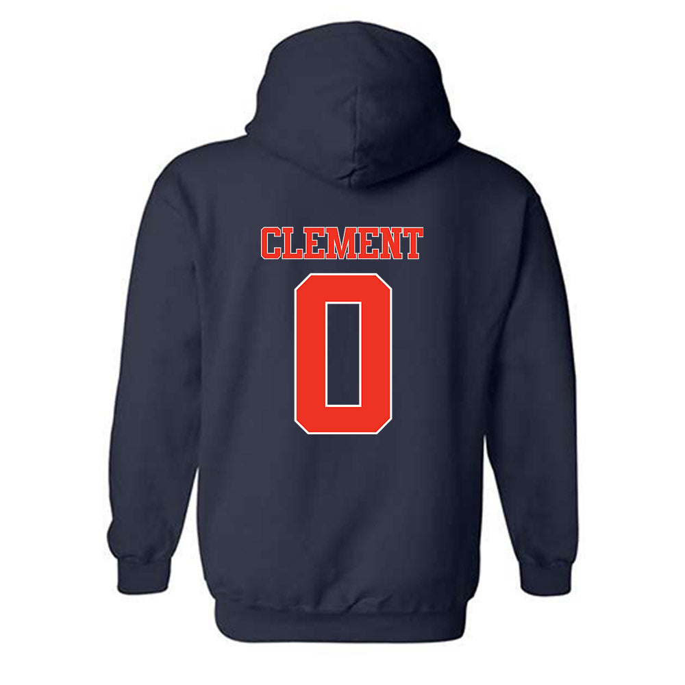 Syracuse - NCAA Football : David Clement - Classic Shersey Hooded Sweatshirt-1