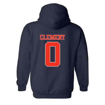 Syracuse - NCAA Football : David Clement - Classic Shersey Hooded Sweatshirt-1