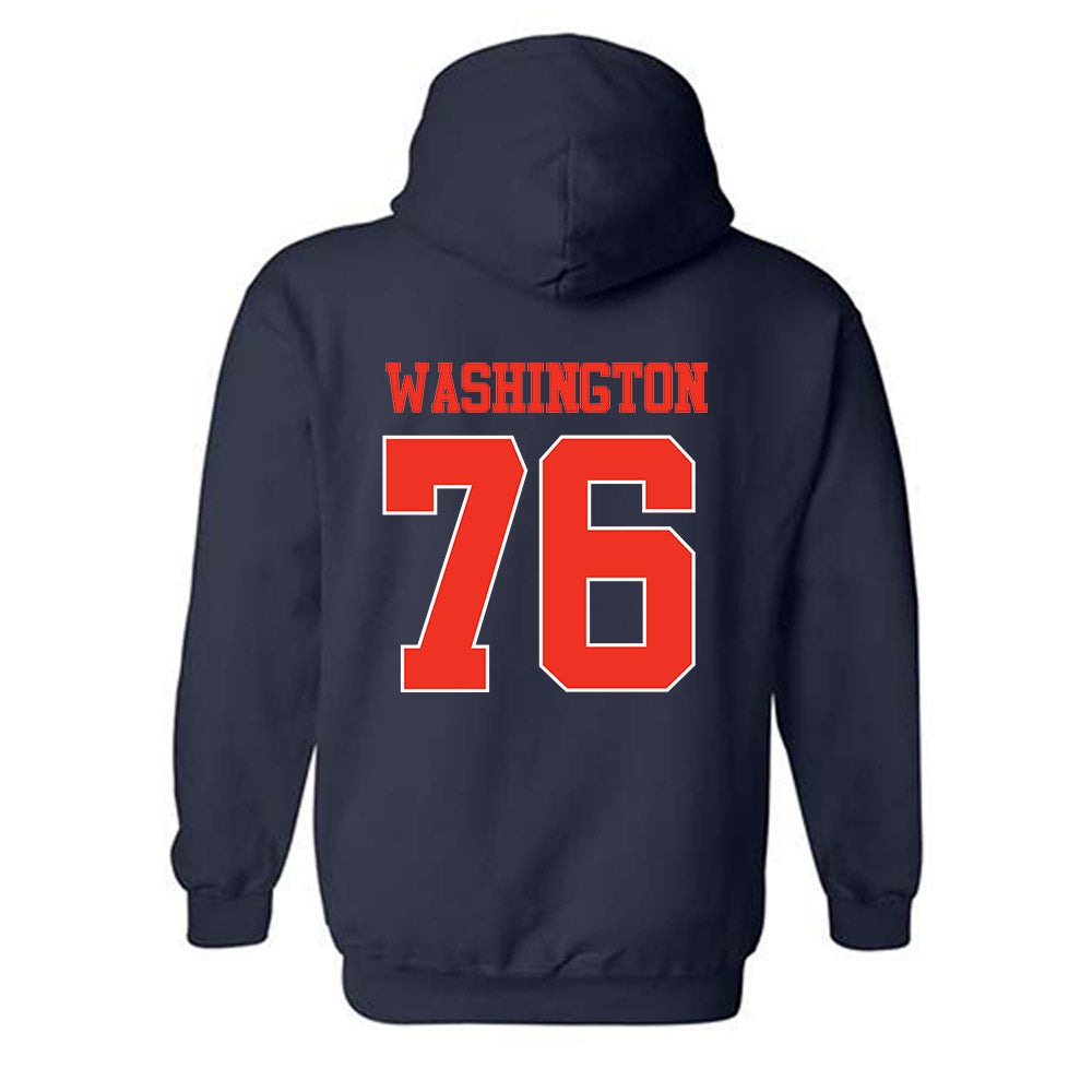 Syracuse - NCAA Football : Byron Washington - Classic Shersey Hooded Sweatshirt-1