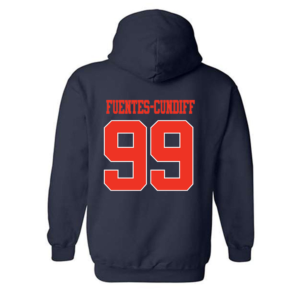 Syracuse - NCAA Football : Elijah Fuentes-Cundiff - Classic Shersey Hooded Sweatshirt-1
