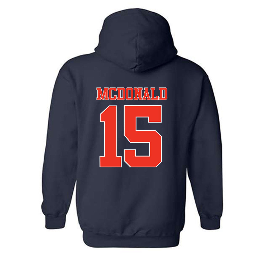Syracuse - NCAA Football : Derek McDonald - Classic Shersey Hooded Sweatshirt-1